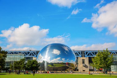 La Geode in the Parc de la Villette, Paris, France clipart