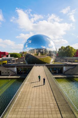 La Geode in the Parc de la Villette, Paris, France clipart