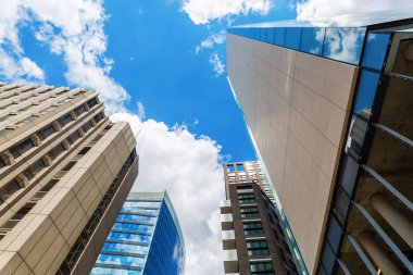 Aldgate, Londra, İngiltere'de bir şehir koğuş gökdelen