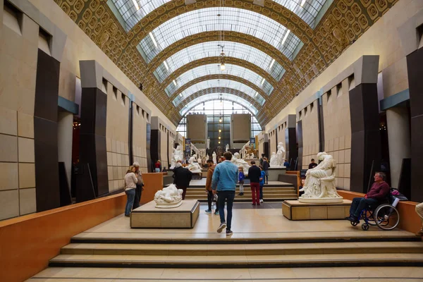 Interiér Musée dorsay, Paříž, Francie — Stock fotografie
