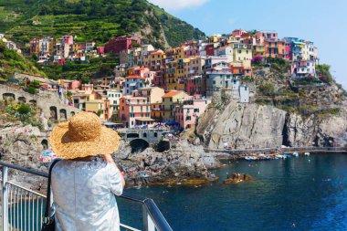 Manarola manzarası, Cinque Terre, İtalya