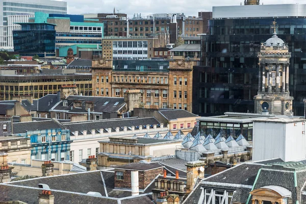 Glasgow, İskoçya'nın havadan görünümü — Stok fotoğraf