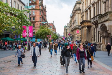 Buchanan sokak Glasgow, İskoçya, İngiltere'de