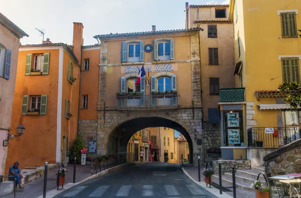 Вид на улицу в Fayence, Var, France — стоковое фото