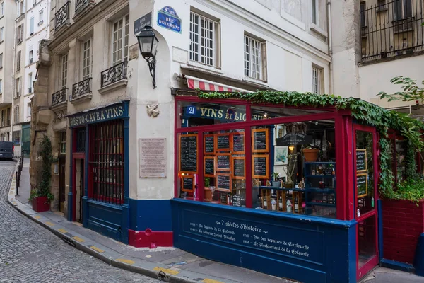 Taverna histórica de videira na Ile de la Cite em Paris, França — Fotografia de Stock