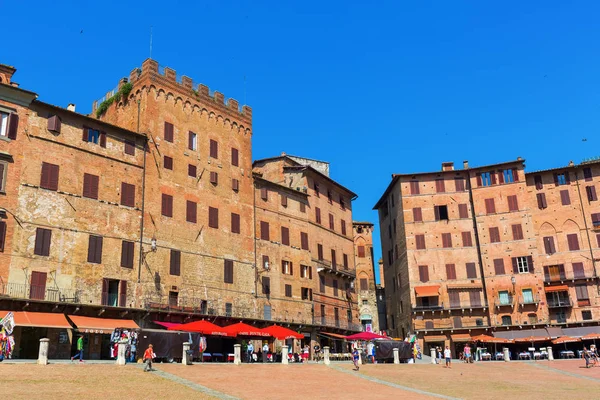 Piazza del Campo in Siena, Tuscany, Italy — Stock Photo, Image