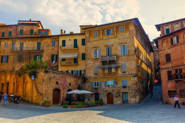 Архитектура Сиены, Тосканы, Италия — стоковое фото