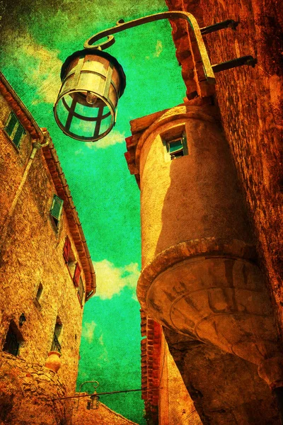 Immagine in stile vintage di Eze, Francia — Foto Stock