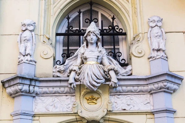 Detail of a historical building in Aachen — Stock Photo, Image