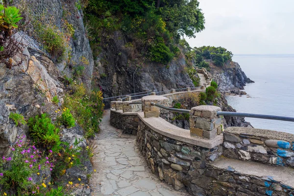 Coastal hiking path at Monterosso, Italy — Stock Photo, Image