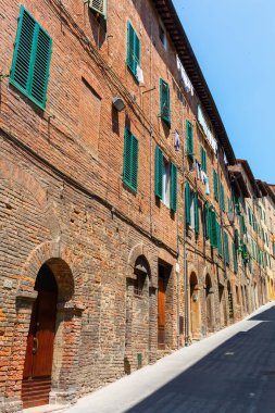 Siena, İtalya 'daki eski binalar