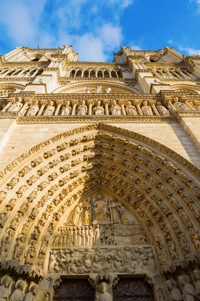 Перед собором Парижской Богоматери — стоковое фото