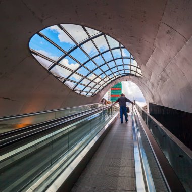 yürüyen bir bisiklet park Eindhoven, Hollanda