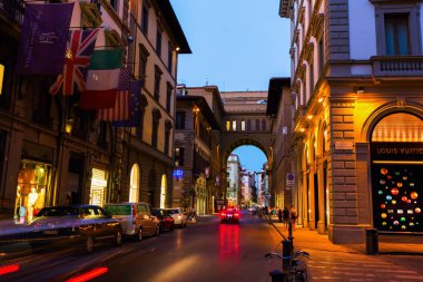 eski şehir Floransa sokak sahne