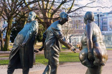 Aachen, Almanya 'da bronz heykel