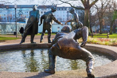 Aachen, Almanya 'da bronz heykel