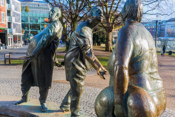 Aachen, Almanya 'da bronz heykel