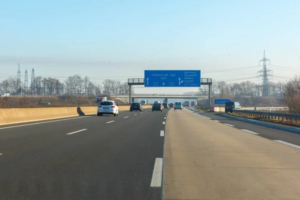 ドイツのケルンで 4 Bundesautobahn — ストック写真