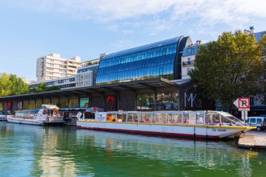 Canal de l'Ourcq Paris, Fransa'da, görüntüleme