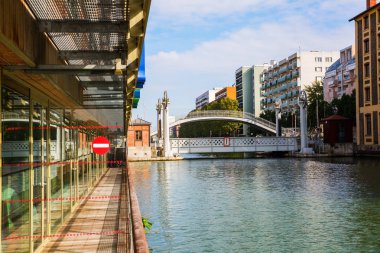 Canal de l'Ourcq Paris, Fransa'da, görüntüleme