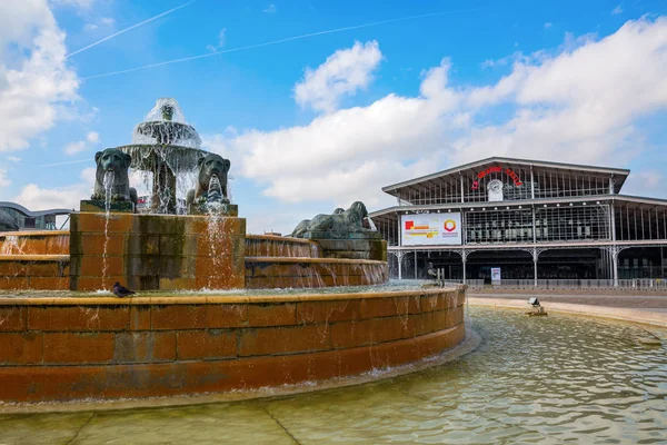 Çeşme Parc de la Villette, Paris — Stok fotoğraf