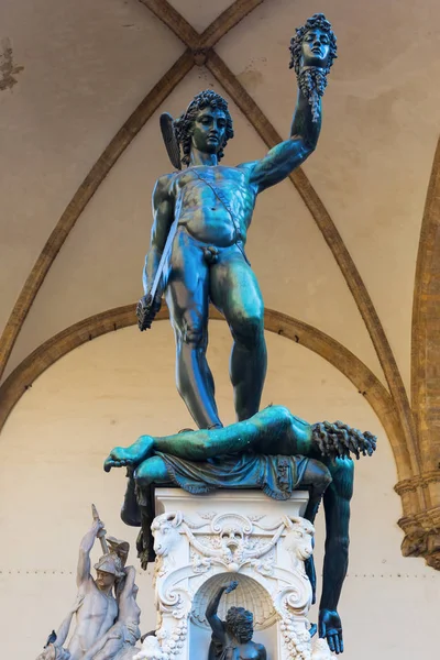 Scultura in bronzo di Perseo a Firenze — Foto Stock