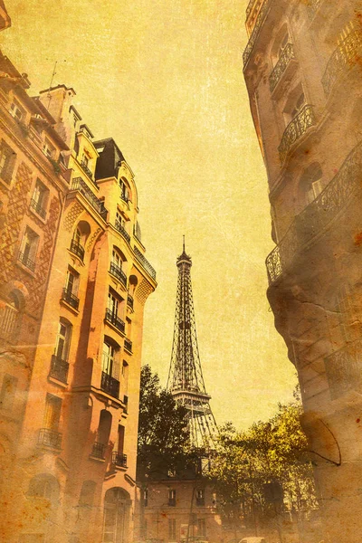 에펠 탑의 빈티지 스타일 사진 — 스톡 사진