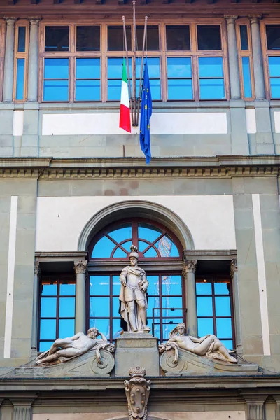 Particolare della Galleria degli Uffizi di Firenze — Foto Stock