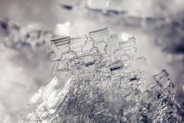 Closeup picture of an ice crystal Stock Picture