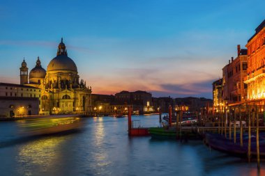 Venedik gece Grand canal