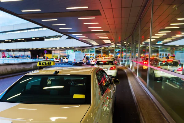 Taxi station at the airport Cologne Bonn — Stock Photo, Image