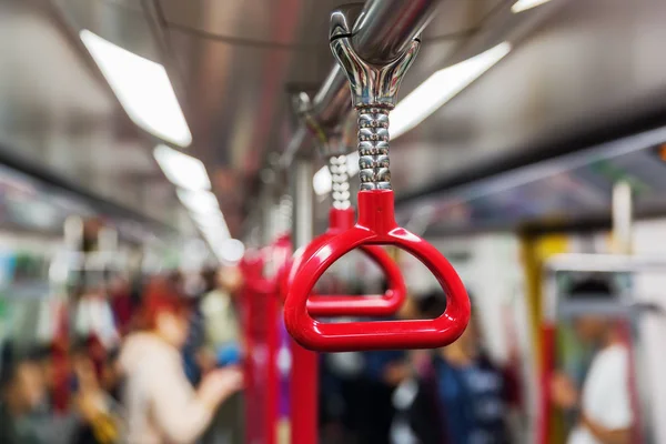 Support strap in an underground train — Stock Photo, Image