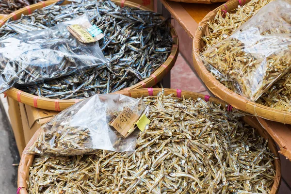 Shop with dried fishes in Tai O, Hongkong — Stock Photo, Image