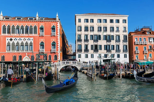 Vista do grande canal em Veneza, itália — Fotografia de Stock