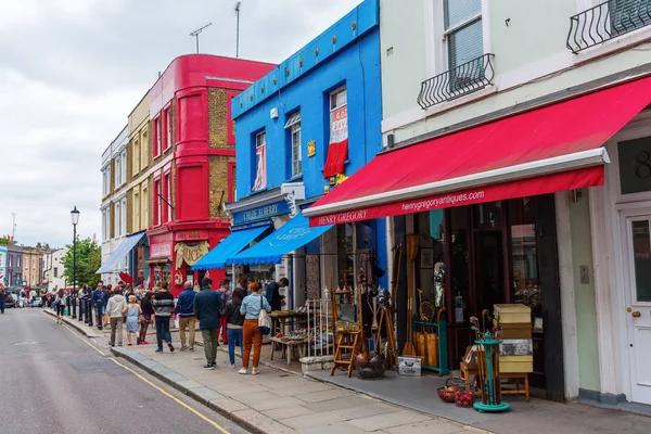 Portobello Road i London, Uk — Stockfoto