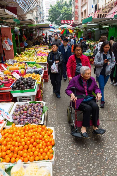 Market street in Kowloon, Hong Kong — Stock Photo, Image