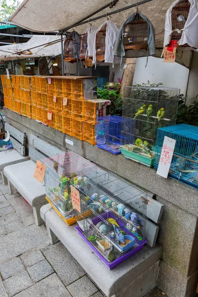 Mercado de aves en Kowloon, Hong Kong —  Fotos de Stock