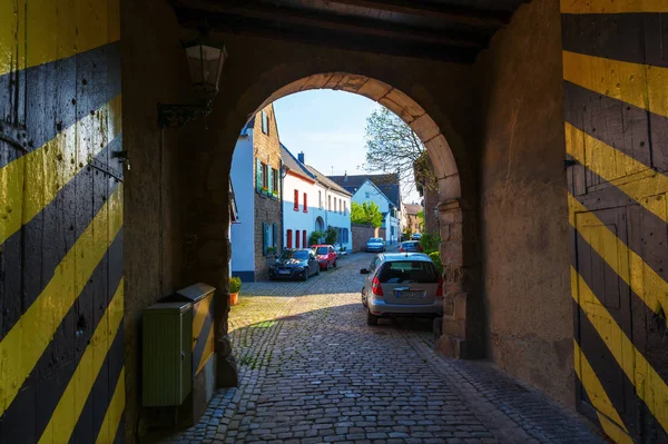 Bedburg Kaster、ドイツの歴史的な町の玄関口 — ストック写真