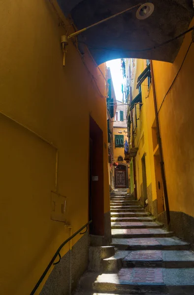 Callejón en Vernazza, Cinque Terre, Italia —  Fotos de Stock