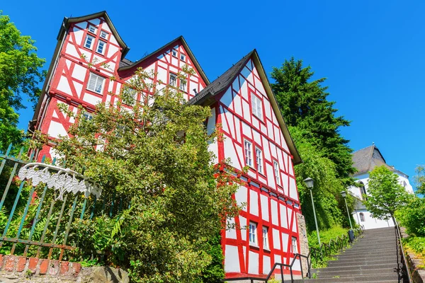 Antigua casa de entramado de madera en Herborn, Alemania —  Fotos de Stock