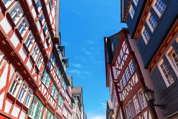 Façades de bâtiments anciens à Herborn, Allemagne — Photo