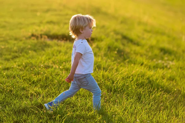 genç çocuğun çayır on
