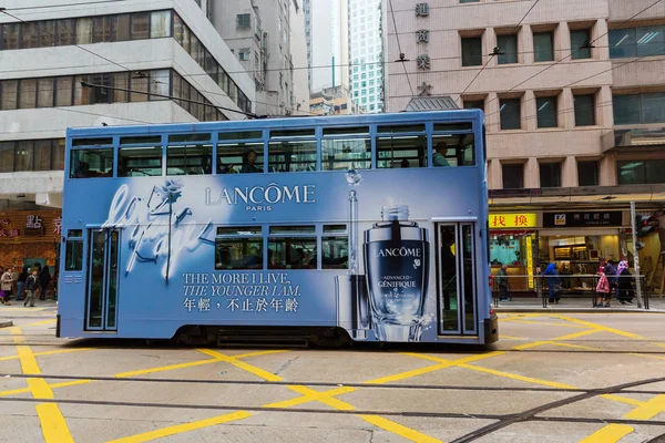 Straßenbahn auf der Insel Hongkong — Stockfoto