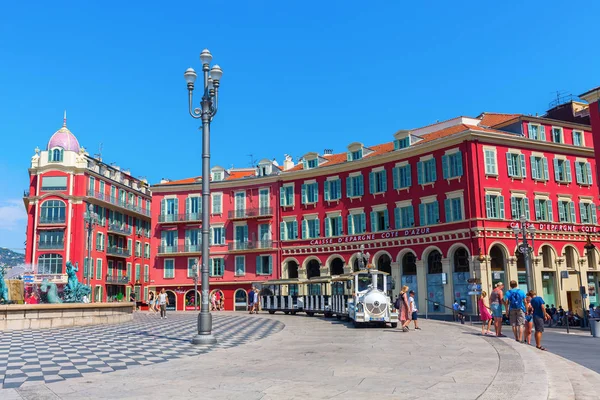 Place Massena güzel, Fransız Riviera, Güney Fransa — Stok fotoğraf