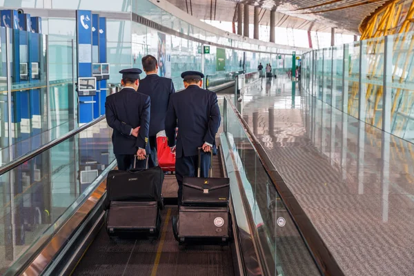 Binnen mening van het vliegveld van Hong Kong — Stockfoto