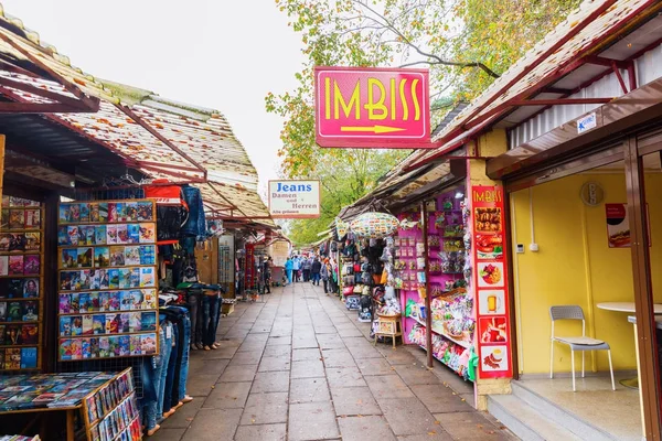 Famoso mercado polonês em Swinoujscie, Polônia — Fotografia de Stock