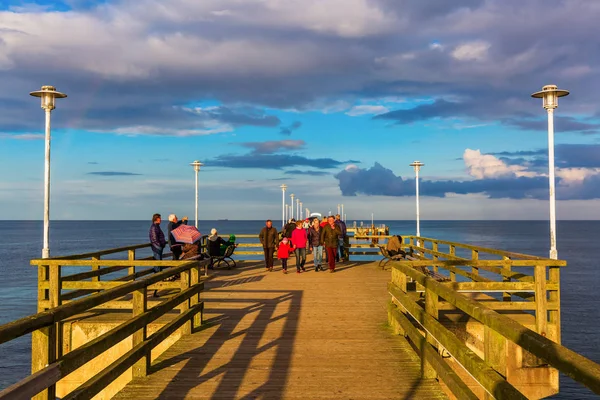 Ahlbeck İskelesi Kullanım Alanı, Ahlbeck, Almanya — Stok fotoğraf