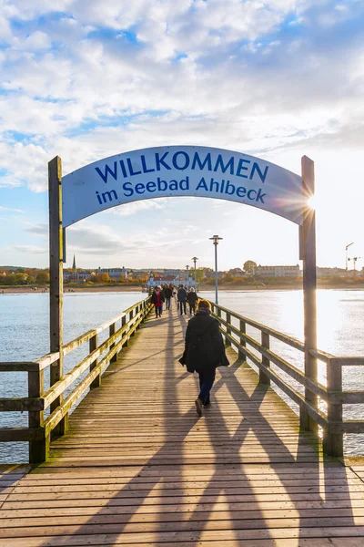 Ahlbeck Pier på Usedom, Ahlbeck, Tyskland — Stockfoto