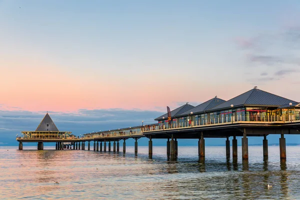 Heringsdorf Pier on Usedom at sunset