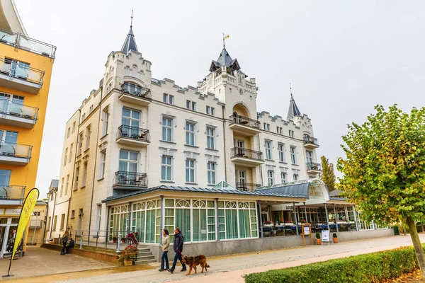 Promenade de Zinnowitz, Usedom, Alemanha — Fotografia de Stock